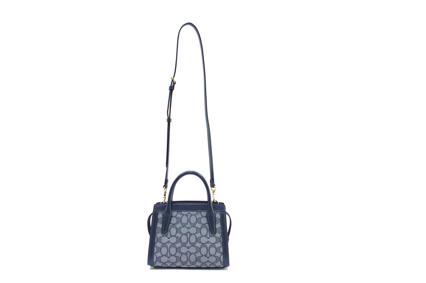 COACH CT766 SIG JACQUARD ANDREA CARRYALL NAVY/MIDNIGHT NAVY