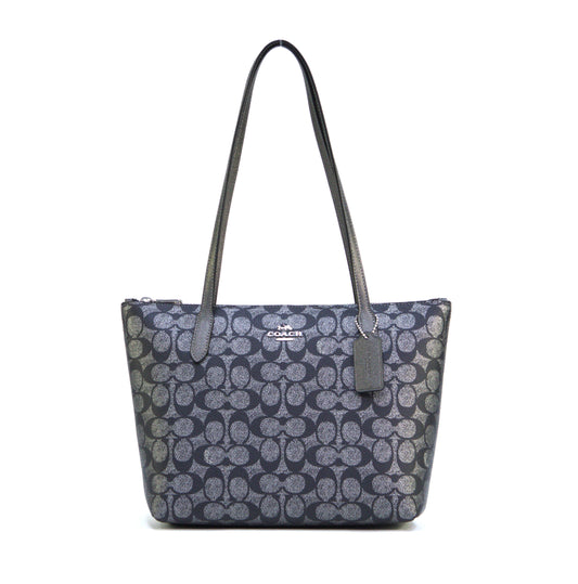 COACH CW396 MTL SIG FIONAS TOTE GUNMETAL MULTI