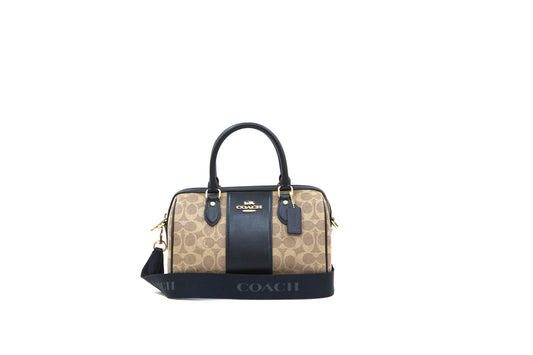 COACH CW376 ROWAN LTH RTP TAN/BLACK