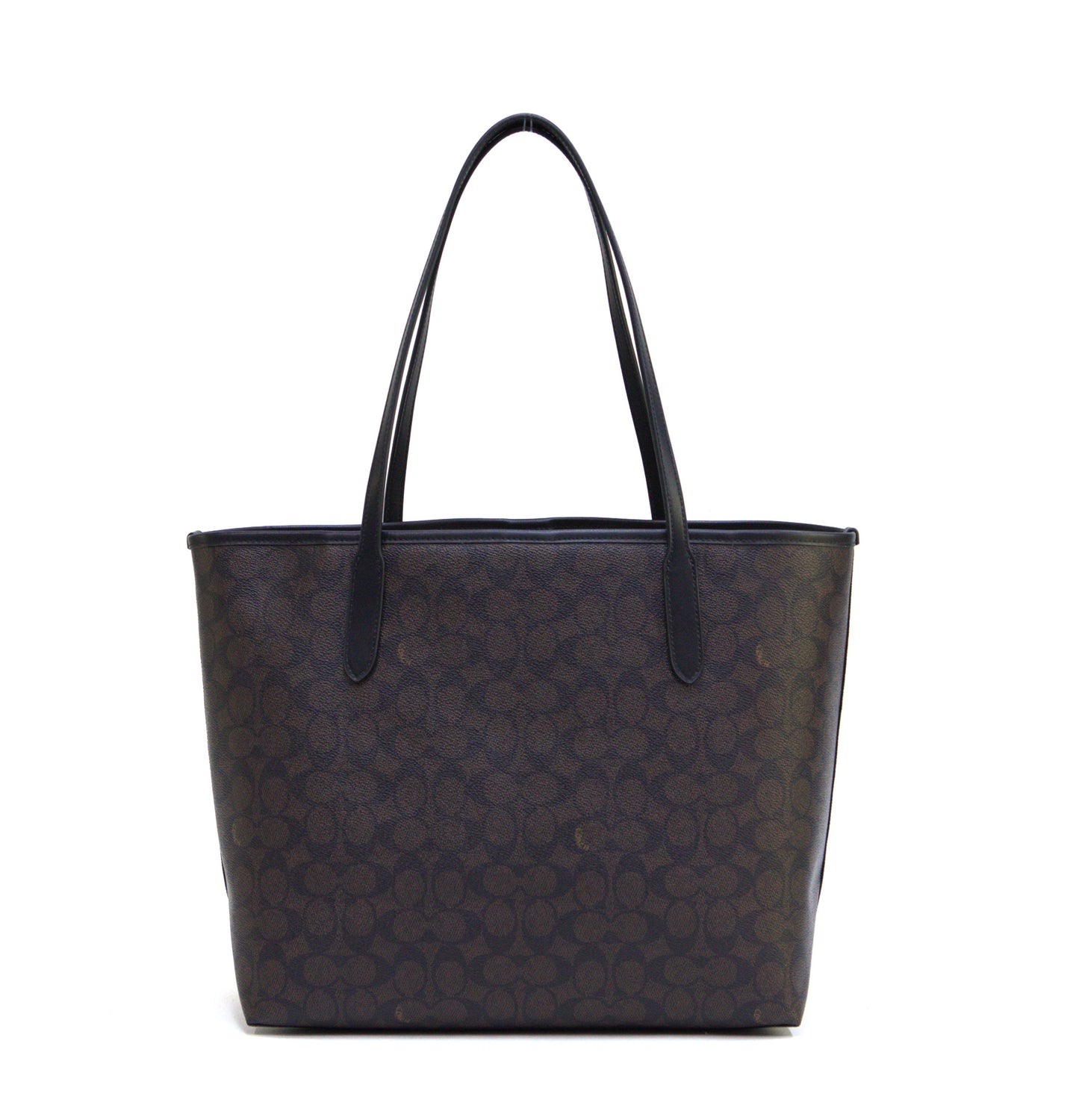 COACH CV976 SIG CITY TOTE WALNUT/BLACK