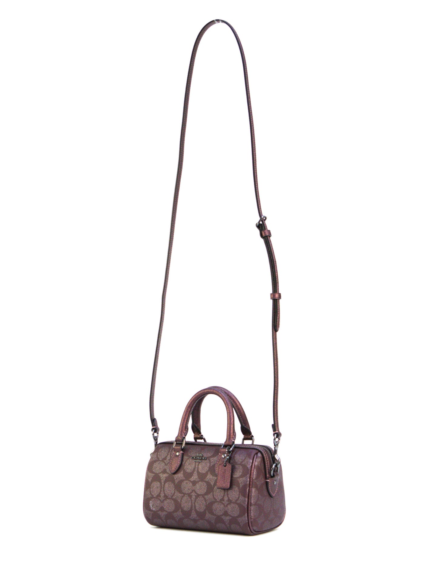 COACH CX186 BXD MN ROWAN W/ CHARM WINE MULTI