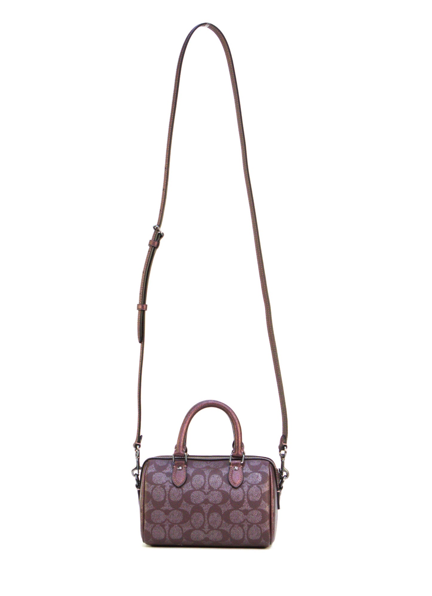 COACH CX186 BXD MN ROWAN W/ CHARM WINE MULTI