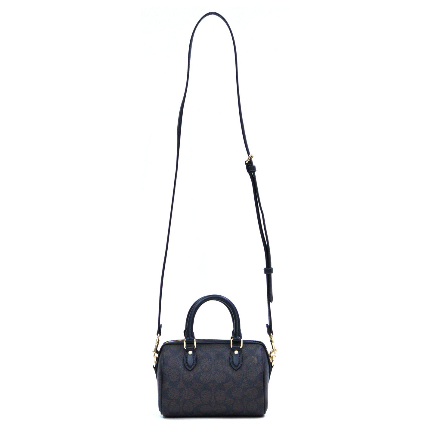 COACH CW329 MINI ROWAN CROSSBODY SIGNATURE WALNUT/BLACK