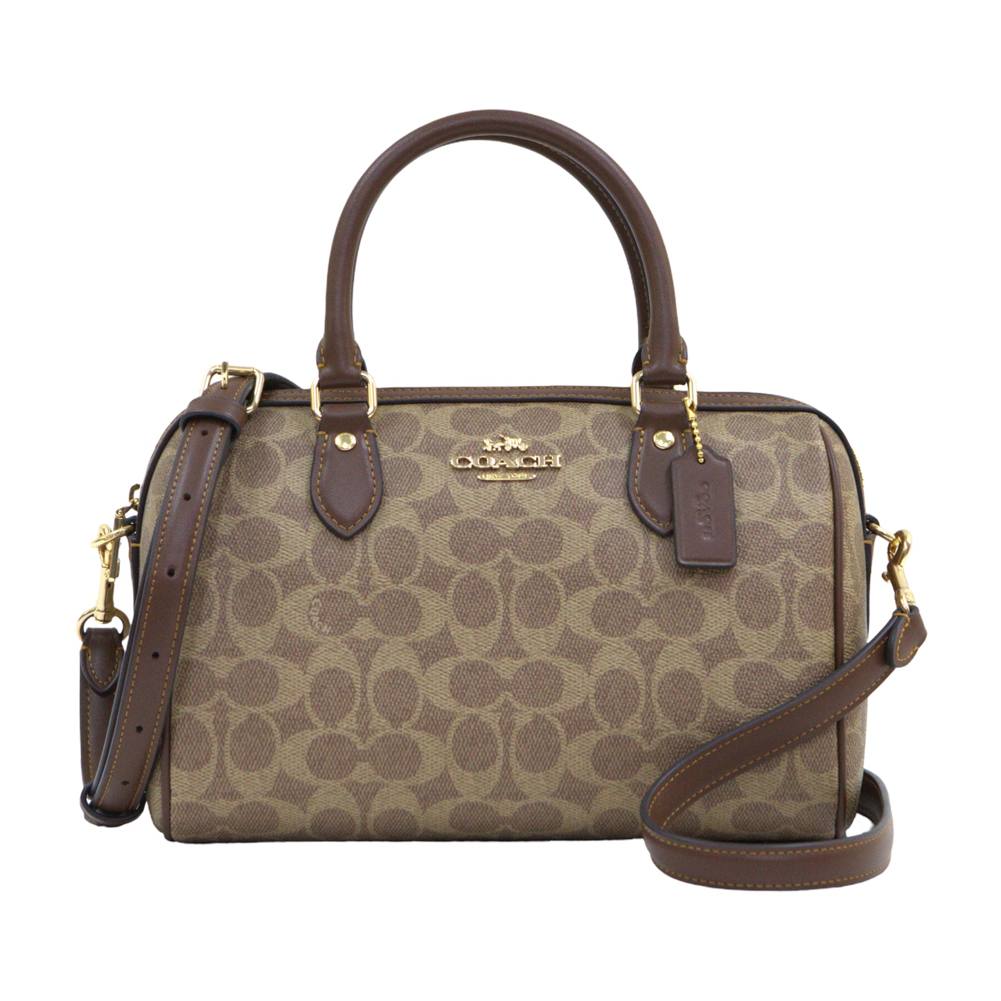 COACH CV961 ROWAN SIGNATURE TAN/BROWN