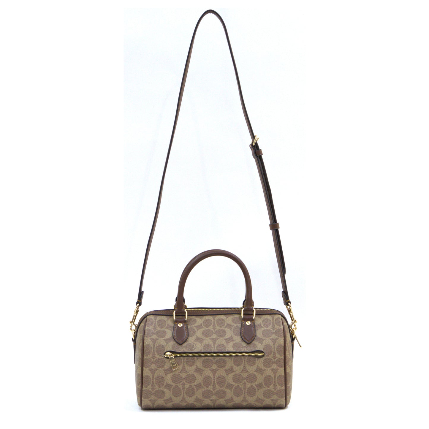 COACH CV961 ROWAN SIGNATURE TAN/BROWN