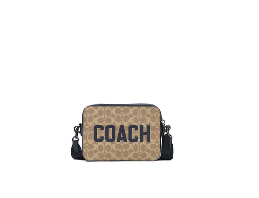COACH CP136 CHARTER CROSSBODY 24 IN SCC TAN MULTI