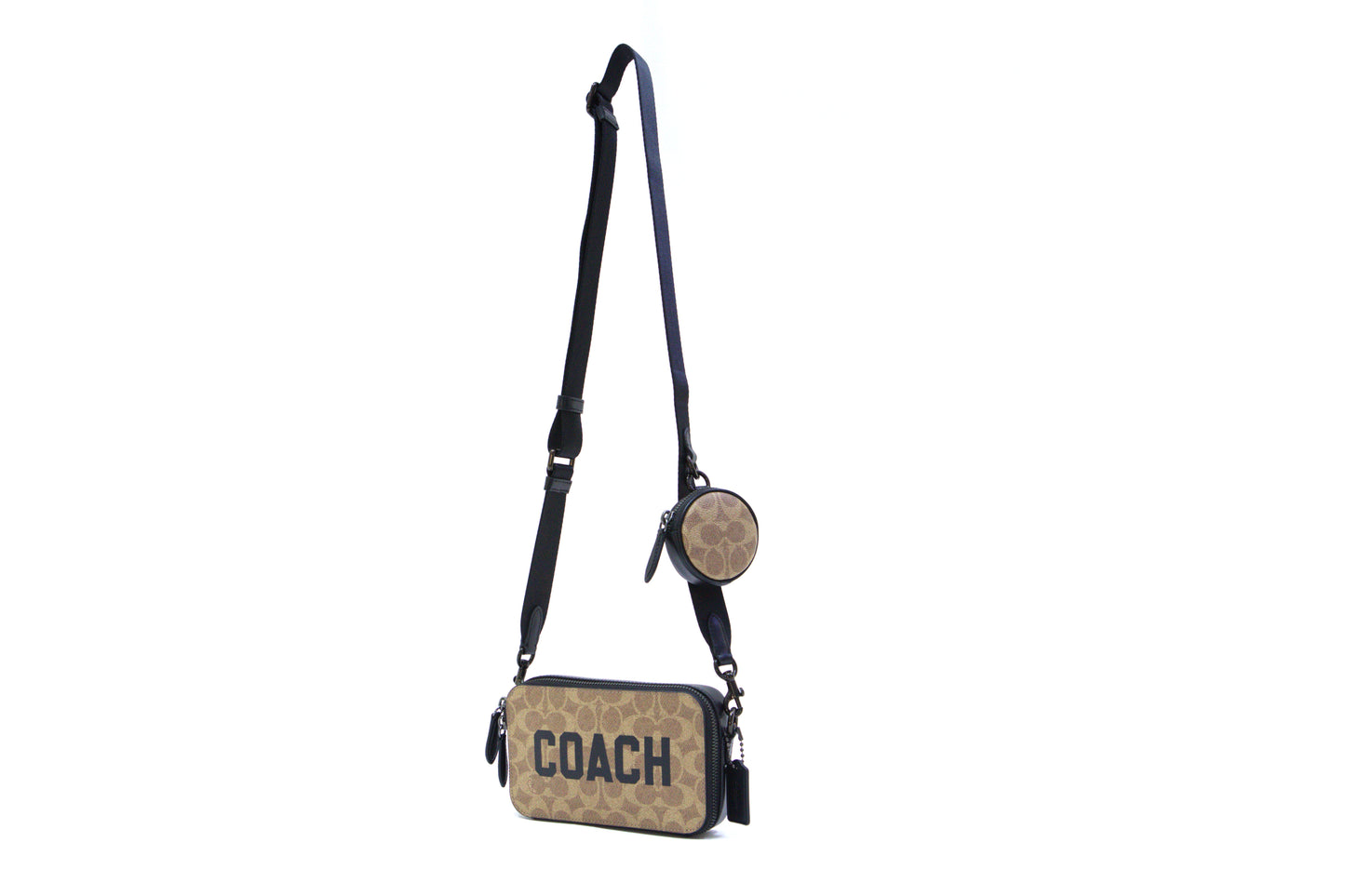 COACH CZ008 CHARTER SLM CROSSBODY SIGNATURE TAN/MULTI