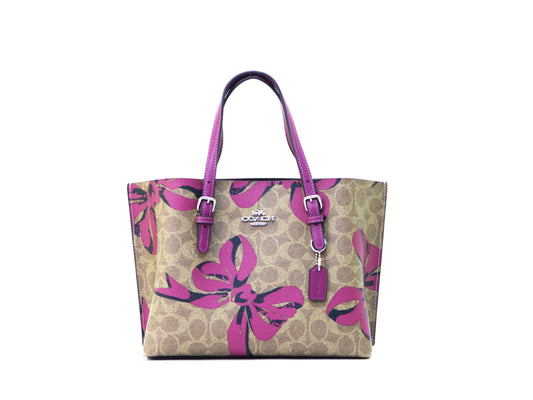 COACH CZ767 BOW PT MOLLIE 25 TAN/PINK MULTI