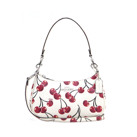 COACH CZ774 LTH CHERRY TERI SHOULDER BAG CHALK MULTI