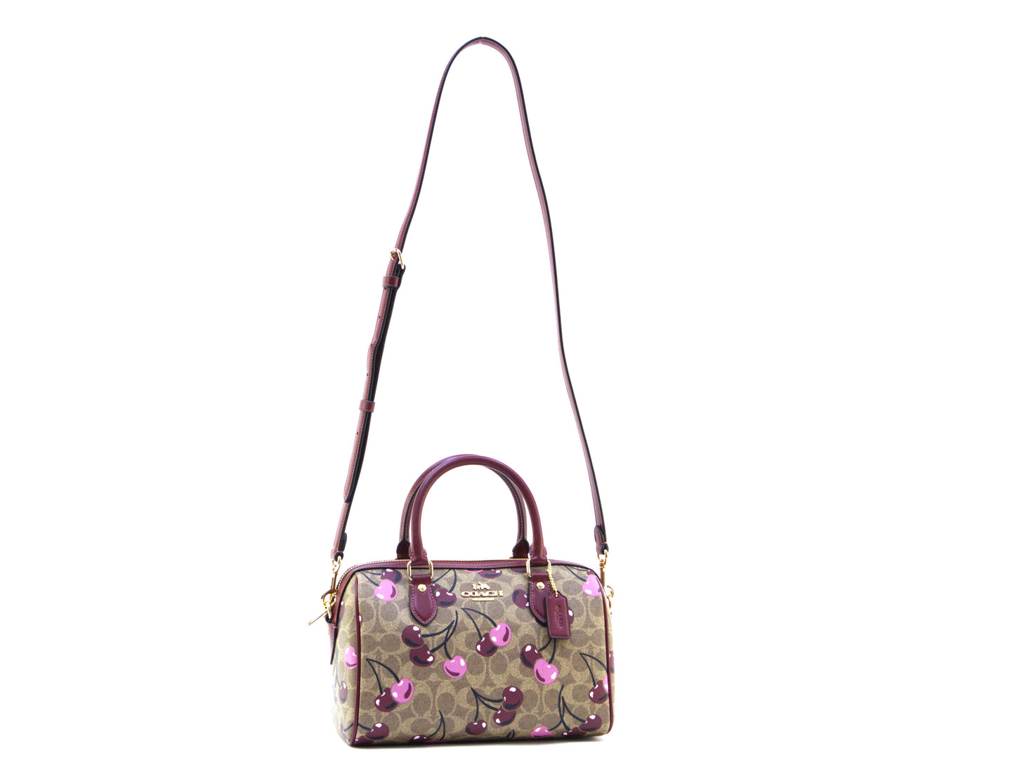 COACH CY692 SIGNATURE CHERRY ROWAN TAN/MULTI