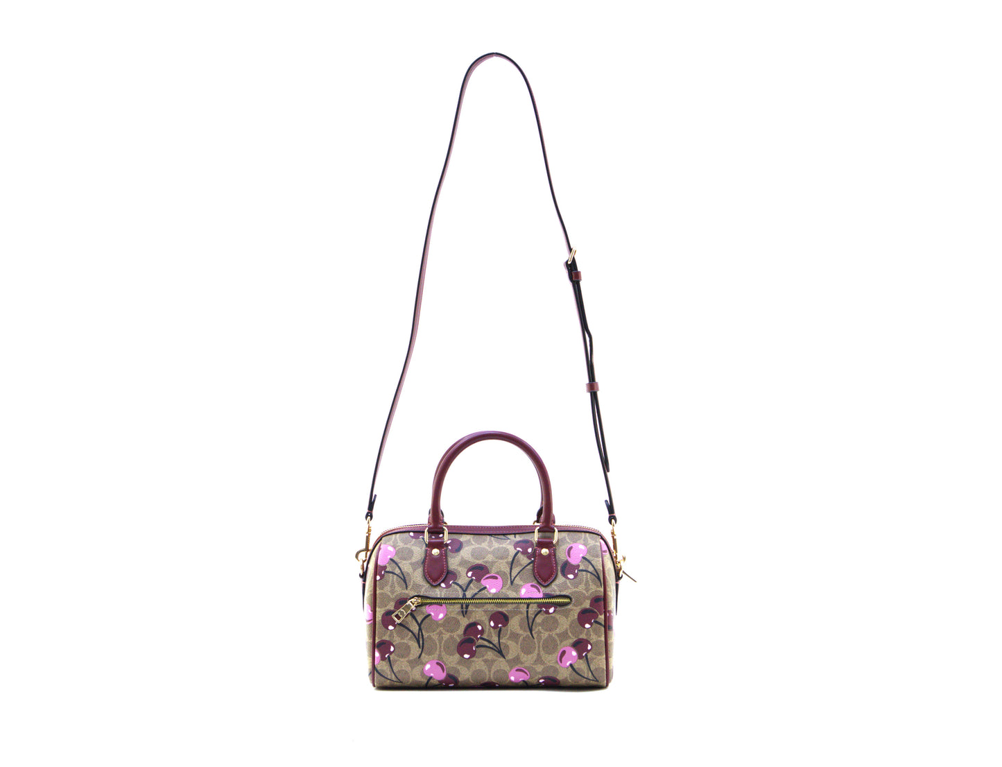 COACH CY692 SIGNATURE CHERRY ROWAN TAN/MULTI