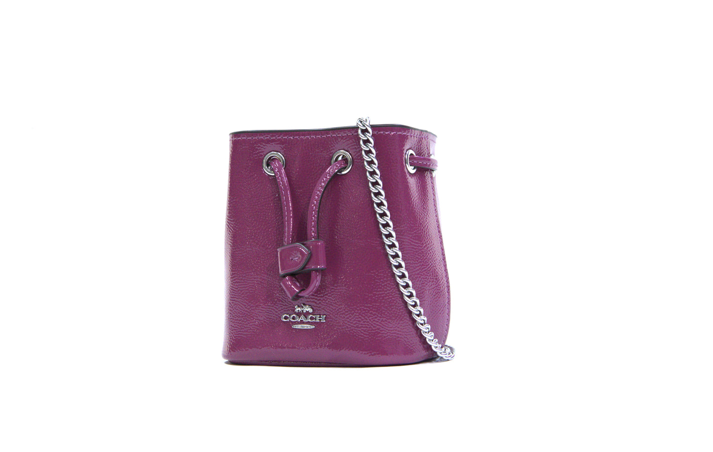 COACH CZ028 DRAWSTRING WRISTLET CRANK PINK