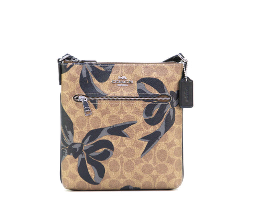 COACH CAB00 MINI ROWAN FILE BW TAN/BLACK MULTI