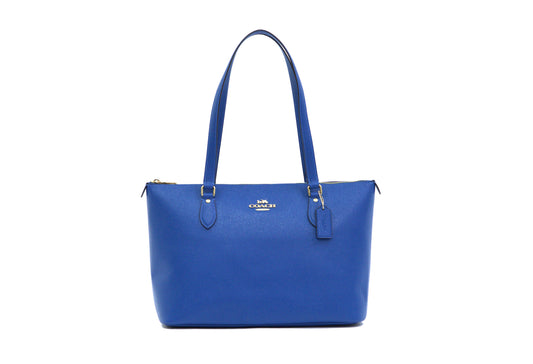 COACH CV402 LTH GALLERY TOTE DARK PACIFIC BRIGHT MINERAL