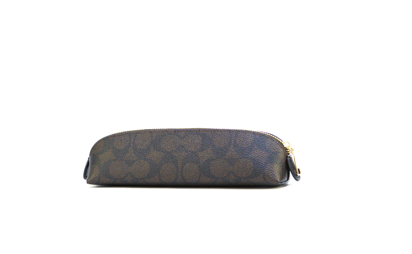 COACH CZ206 SIG LTHR PENCIL CASE WALNUT/BLACK