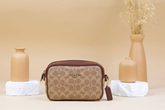 COACH CY752 MINI JAMIE SIGNATURE TAN/BROWN