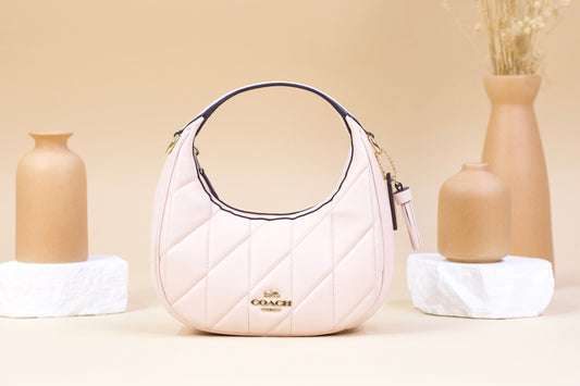 COACH CY710 CARMEN MINI CROSSBODY QUILTED BLUSH