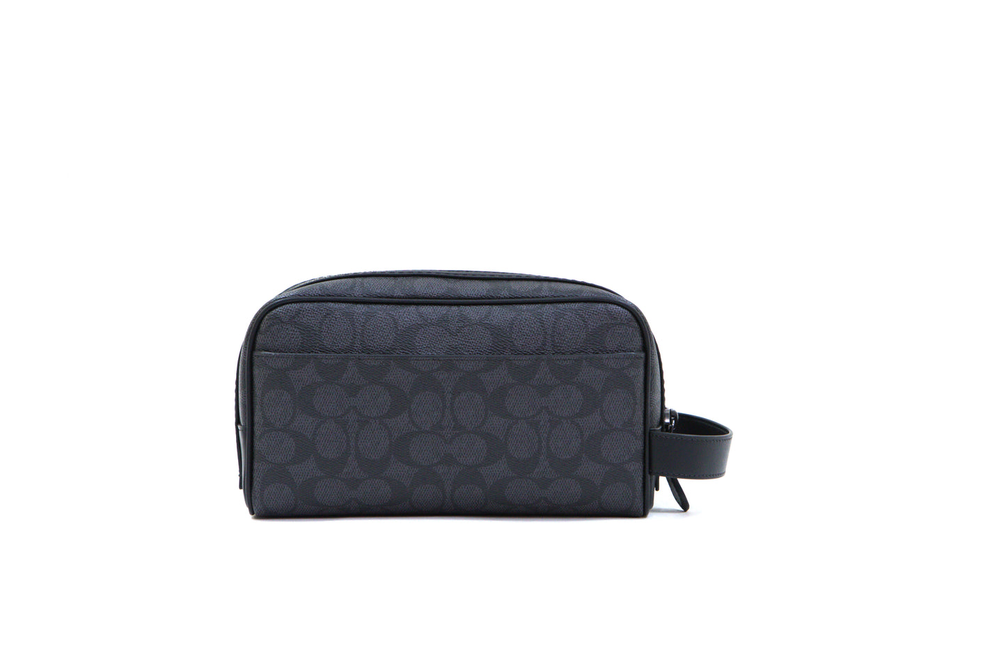 COACH CAR15 SMALL TRAVEL KIT SIGNATURE CHARCOAL/BLACK