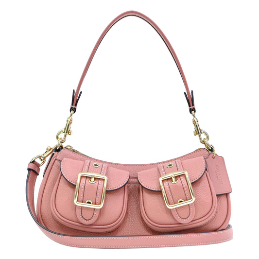 COACH CM079 IMS9Q PBBL LTH ASHTON SHB IM/BURNT CORAL