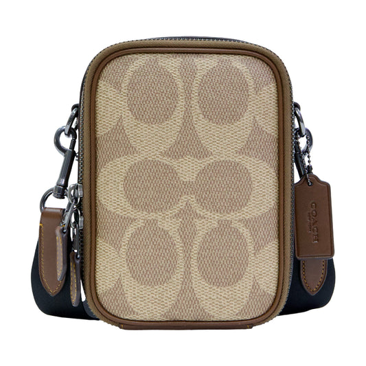 COACH CBI33 STANTON MAXI SIGNATURE TAN/VINTAGE BROWN