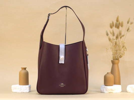 COACH  HDLY LG SH CCD65 DARK WINE