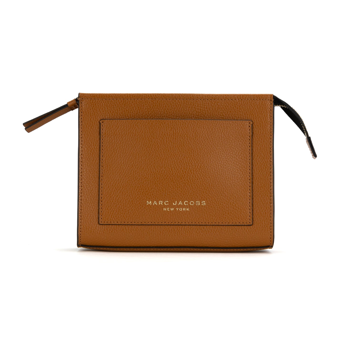 Marc Jacobs The Grind Leather Cosmetic Bag - Smoked Almond