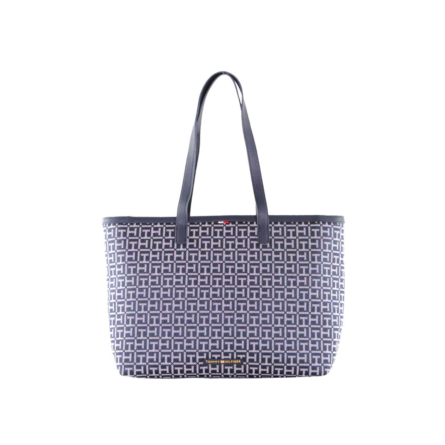 TOMMY HILFIGER ELENI 69JA962 410 2B2 MONOGRAM TOTE BLUE