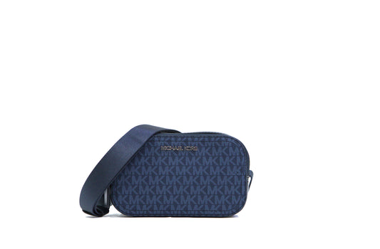 MICHAEL KORS 37F4LCOC6B COOPER DBL ZIP MD CAMERA BAG ADMIRAL BLUE