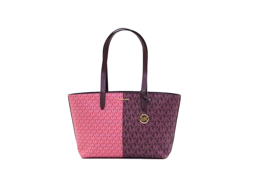 MICHAEL KORS 35F4GTVT6V JET SET TRAVEL MD ZIP TOP TOTE OXBLOOD MULTI