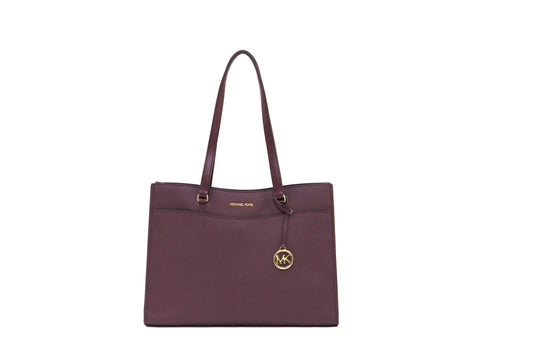 MICHAEL KORS 35F4GTVT9L JET SET TRAVEL LARGE MF PKT TOTE OXBLOOD