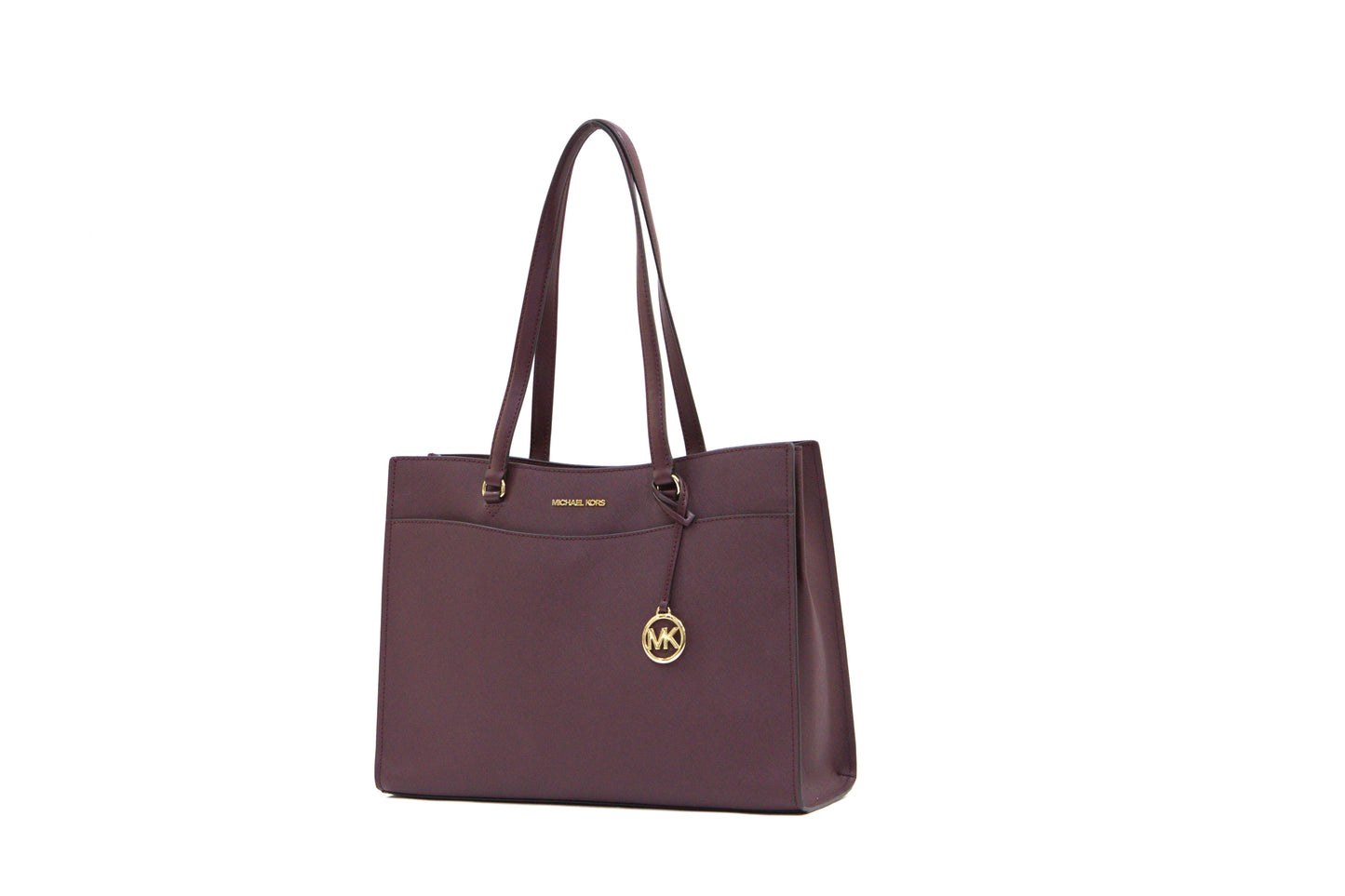 MICHAEL KORS 35F4GTVT9L JET SET TRAVEL LARGE MF PKT TOTE OXBLOOD