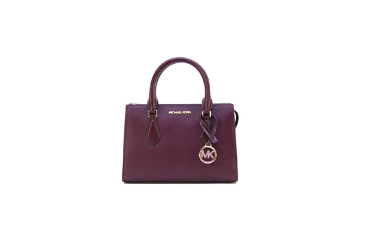 MICHAEL KORS 35S3G6HS5L SHEILA SM CZ SATCHEL OXBLOOD