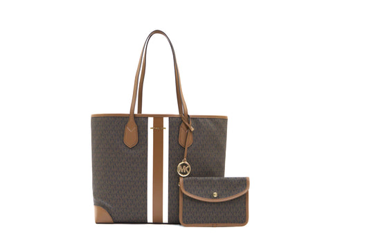 MICHAEL KORS 35R5GV0T7V EVA LARGE TOTE BROWN