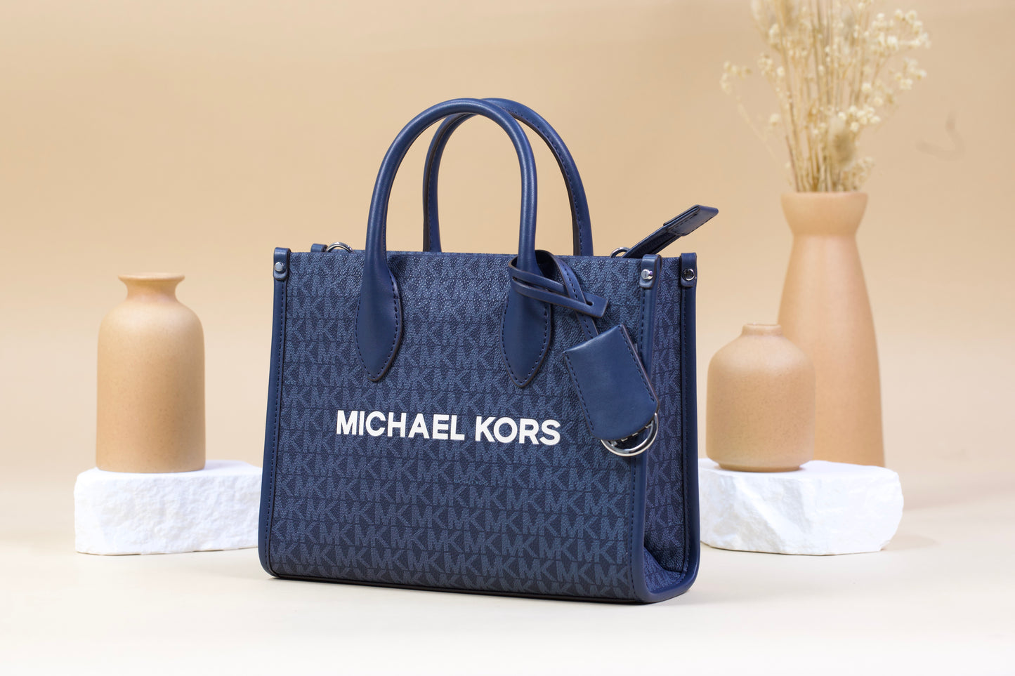 MICHAEL KORS 35R5S7ZT1B MIRELLA SMALL SHOPPER TZ CROSSBODY ADMIRAL