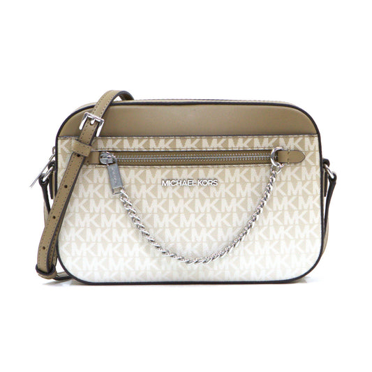 MICHAEL KORS 35R5STTC9V JET SET ITEM LARGE EAST WEST ZIP CHAIN CROSSBODY HUSK