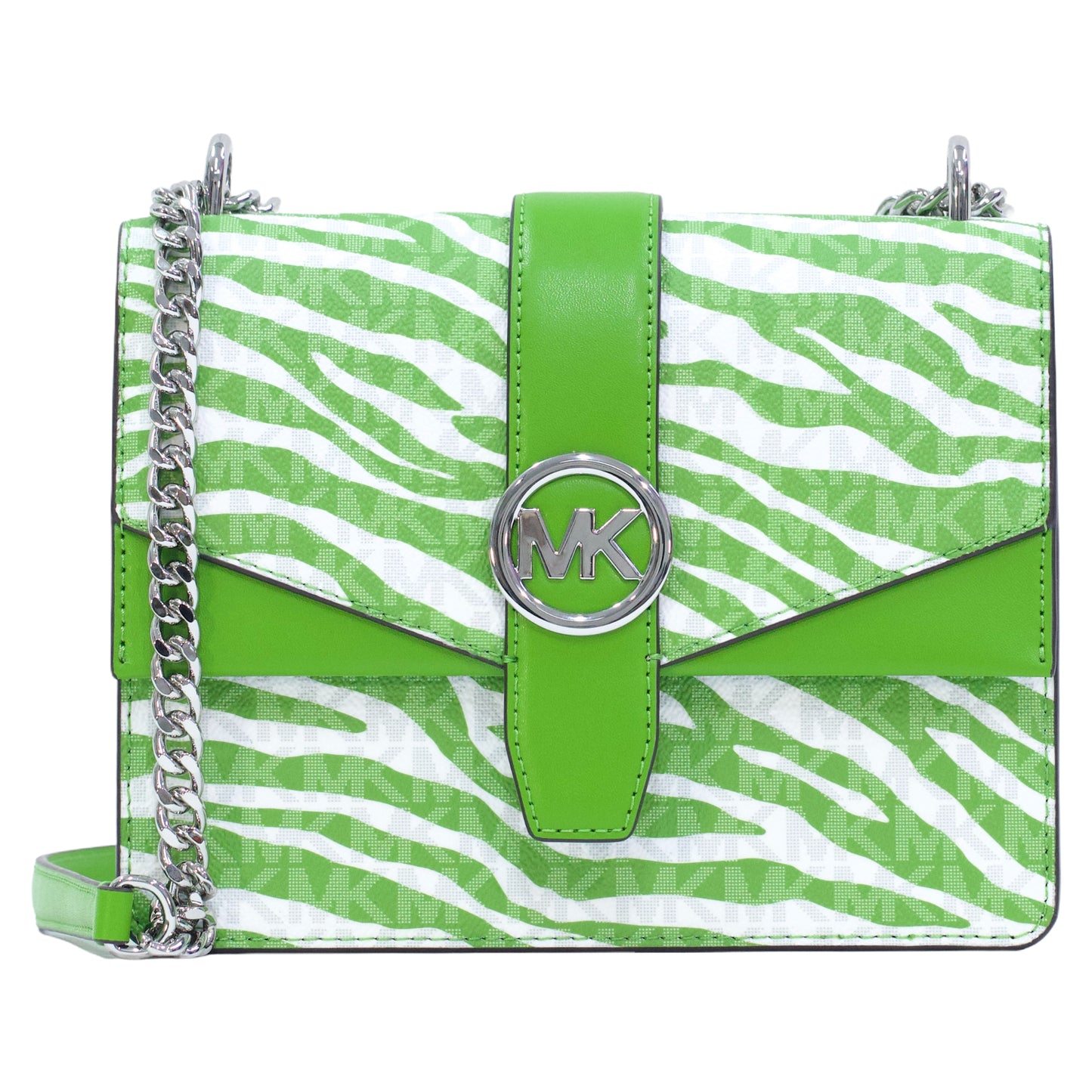 MICHAEL KORS 35S5S5GRC1V GREENWICH SM FLAP CROSSBODY JUNGLE GREEN