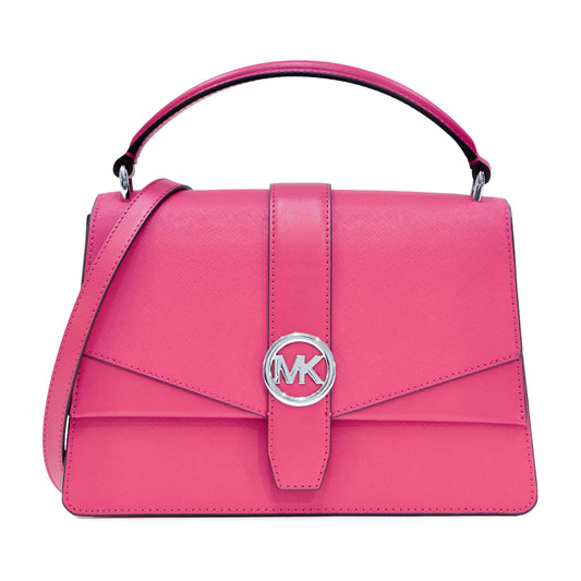 MICHAEL KORS 35S5SGRS2L GREENWICH MEDIUM SATCHEL LEATHER DRAGON FRUIT