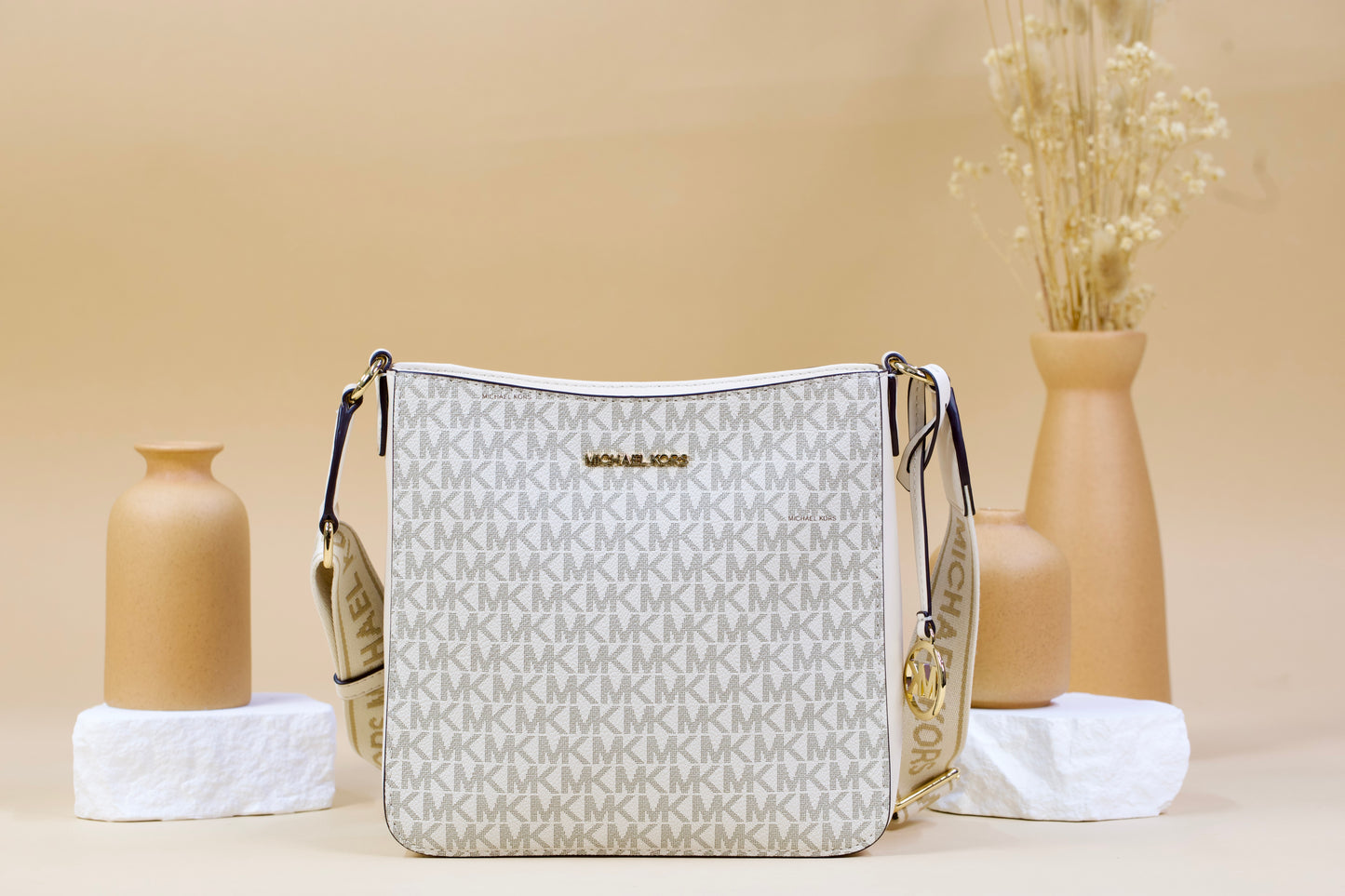MICHAEL KORS 35S5GTVC1B JET SET TRAVEL SM NS XBODY LIGHT CREAM MULTI