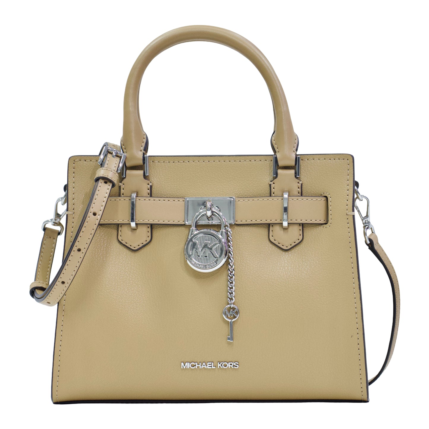 MICHAEL KORS 35S3SHMS1L HAMILTON SM SATCHEL LEATHER PEANUT