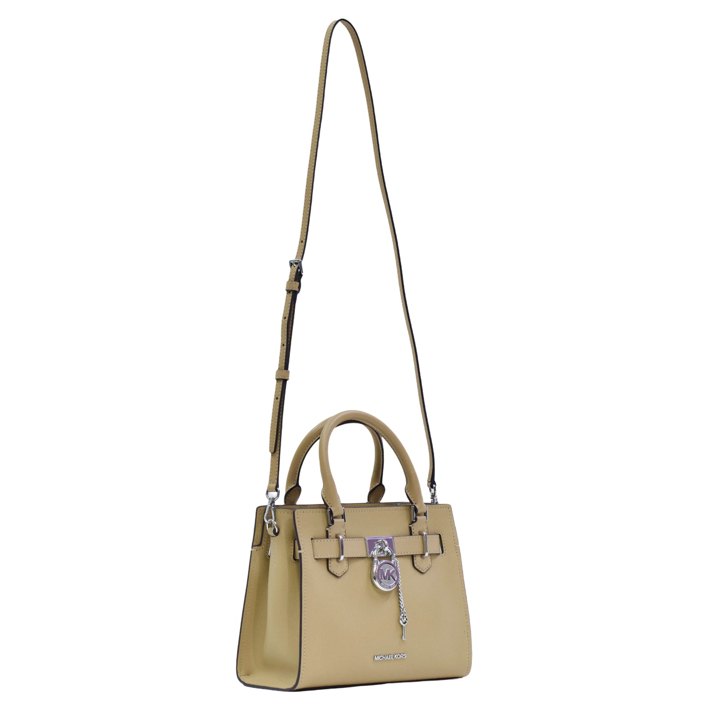 MICHAEL KORS 35S3SHMS1L HAMILTON SM SATCHEL LEATHER PEANUT