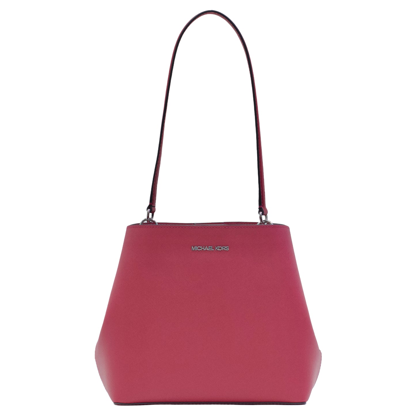 MICHAEL KORS 35S4S3FS21 PRATT MD BUCKET SHOULDER BAG DARK RASPBERRY