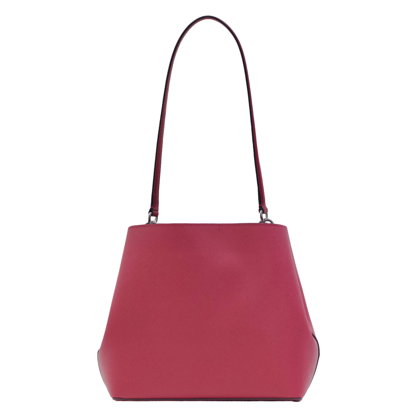MICHAEL KORS 35S4S3FS21 PRATT MD BUCKET SHOULDER BAG DARK RASPBERRY