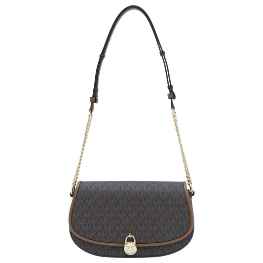MICHAEL KORS 35T5GIMM8B MILA MD EAST WEST SLING MESSENGER BROWN