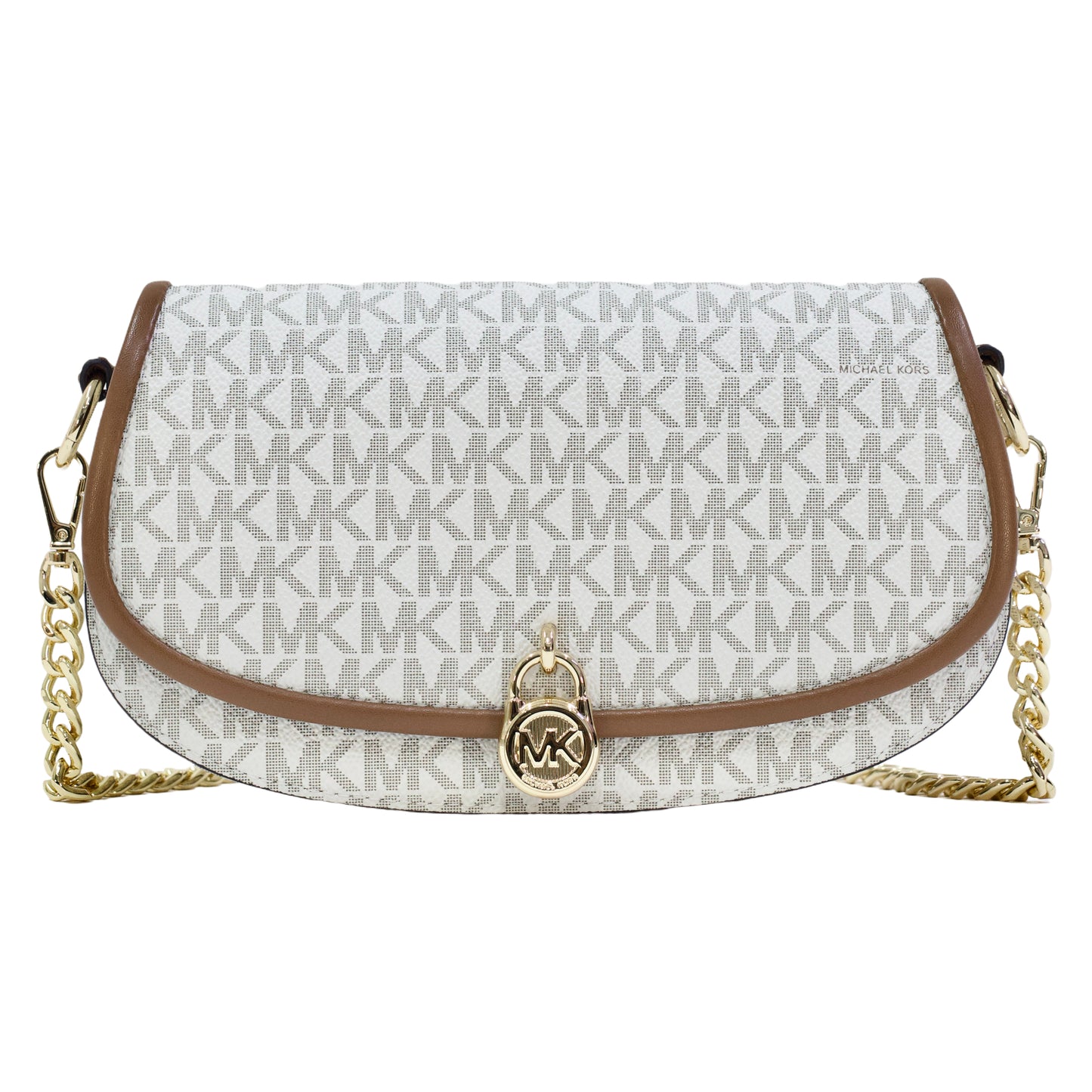 MICHAEL KORS 35F5GIMC1B MILA SM CONV CROSSBODY-VANILLA