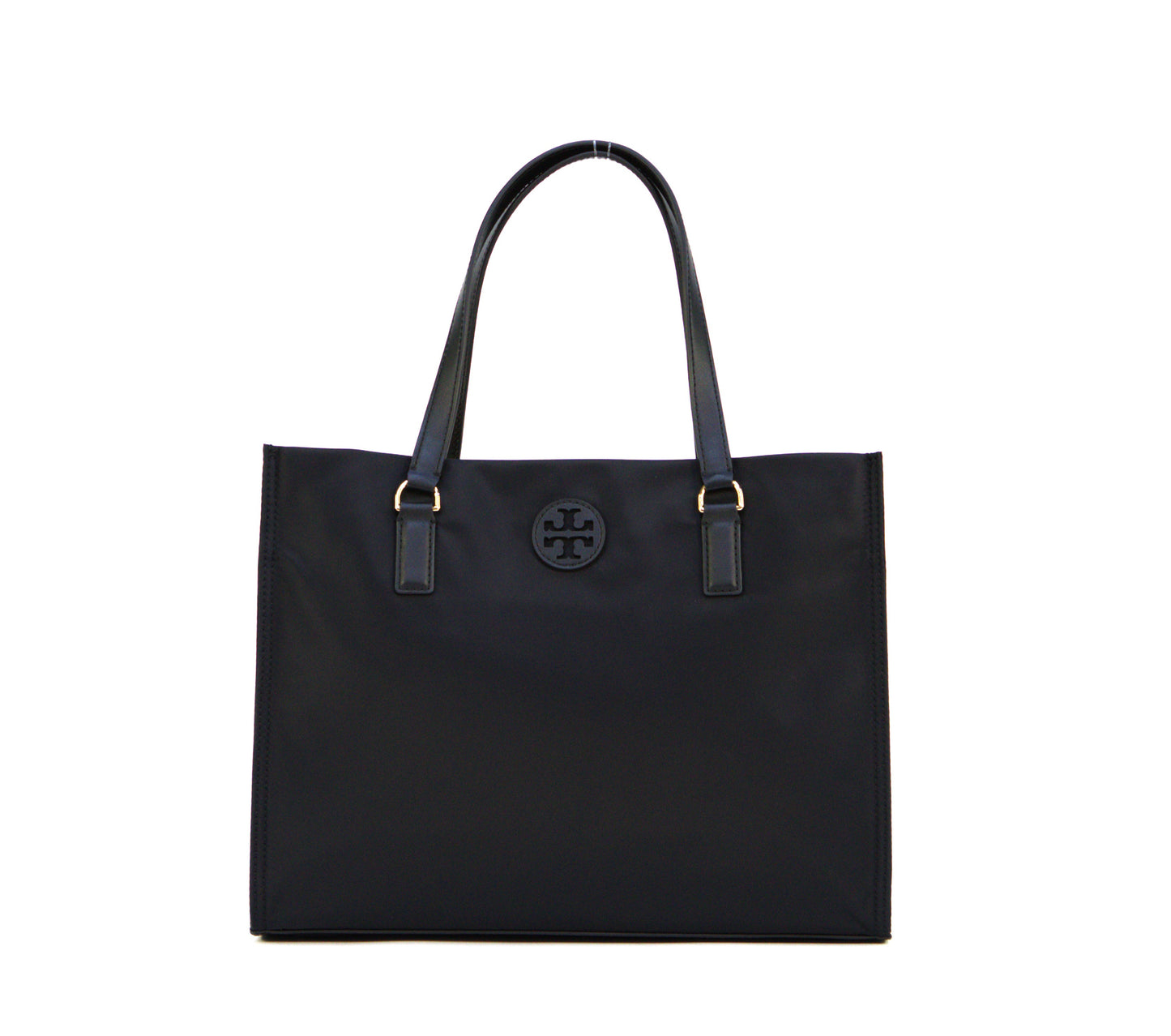 TORY BURCH ELLA SMALL NYLON TOTE 160633 BLACK