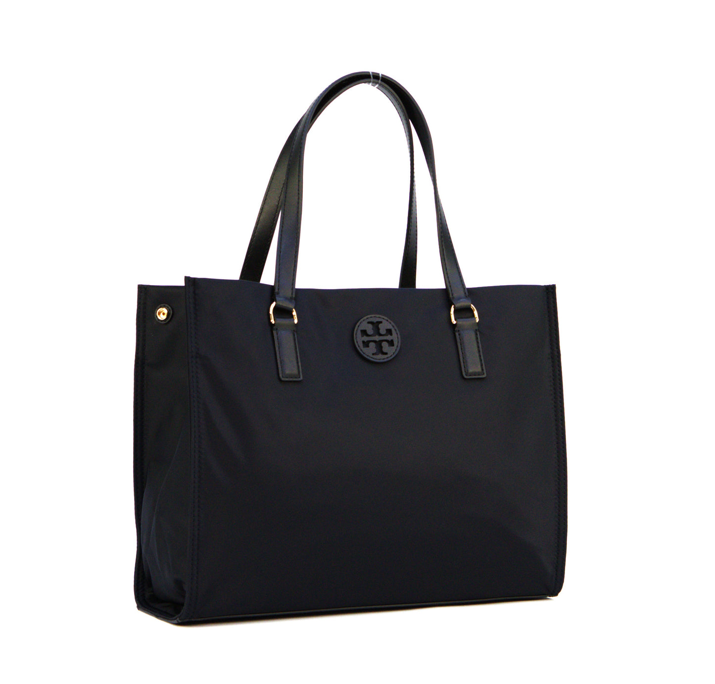 TORY BURCH ELLA SMALL NYLON TOTE 160633 BLACK