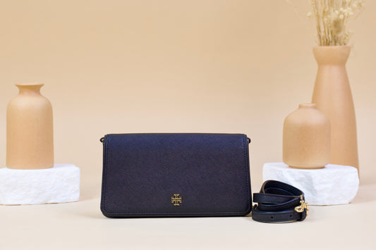 TORY BURCH 159463 EMERSON MINI CROSSBODY BLACK