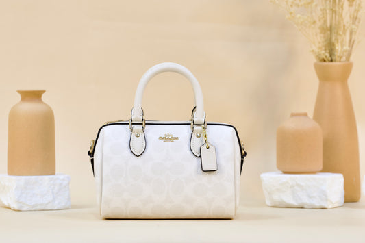 COACH CW329 MINI ROWAN CROSSBODY WHITE/CHALK