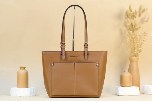 MICHAEL KORS 35F3GTVT8B JET SET MEDIUM DOUBLE POCKET TOTE LUGGAGE