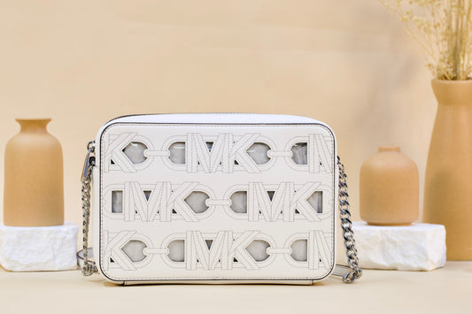 MICHAEL KORS 32S4SJ6C7P JET SET CROSSBODY OPTIC WHITE